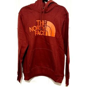 The North Face Mens Half Dome Pullover Hoody Sz Medium Brickhouse Red NWT